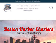 Tablet Screenshot of bostonharborcharters.com